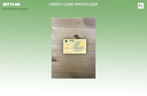 модерен стил Латвија LPB банка виза дебитна картичка photolook предниот шаблон